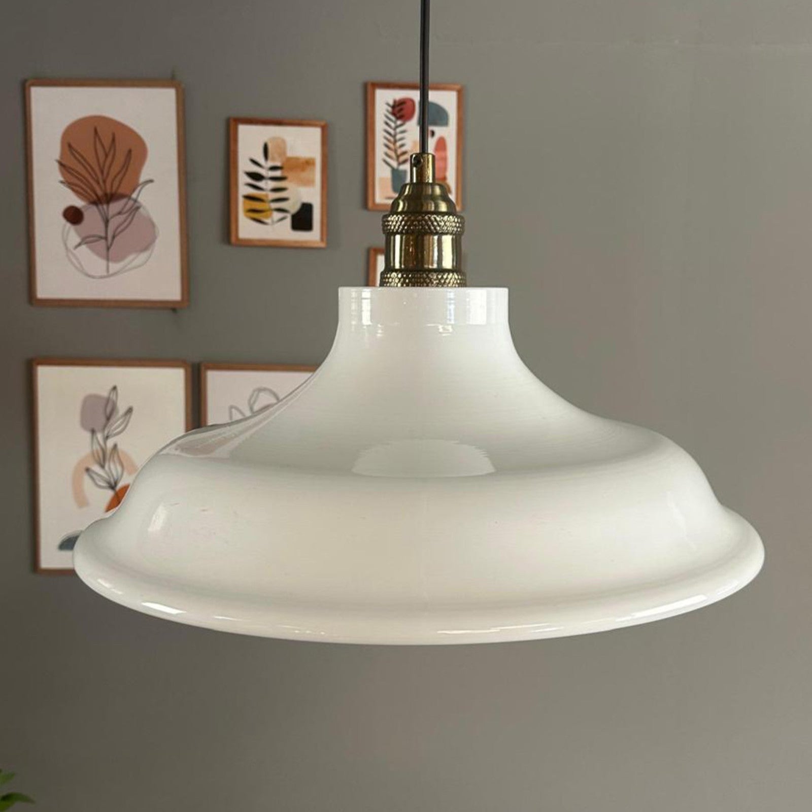 Pendelleuchte Bergo Tulpe Ø40 cm, Metall Hängelampe